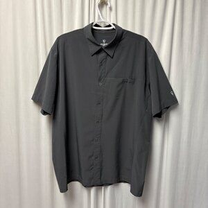 Kuhl Tufflex Mens Short-Sleeve Button-Up Shirt Size XL Gray Performance Casual